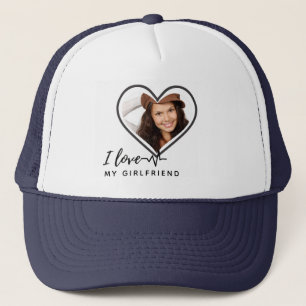 Casquette J'AIME MA PETITE AMIE Cadeau photo personnalisée