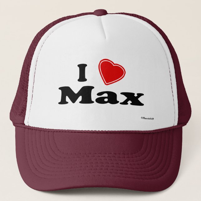Casquette J'aime maximum (Devant)