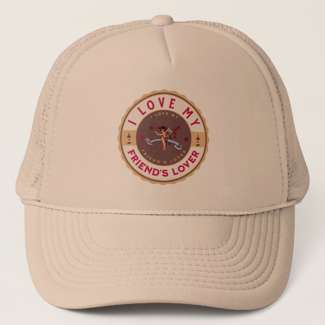 Casquette j'aime mes amis amoureux (Devant)
