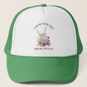 Casquette J'Aime Mes Livres Épicés Et Mon Café Icy