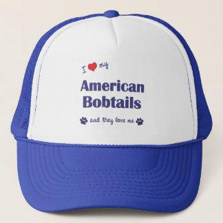 Casquette J'aime mes queues écourtées américaines (les chats
