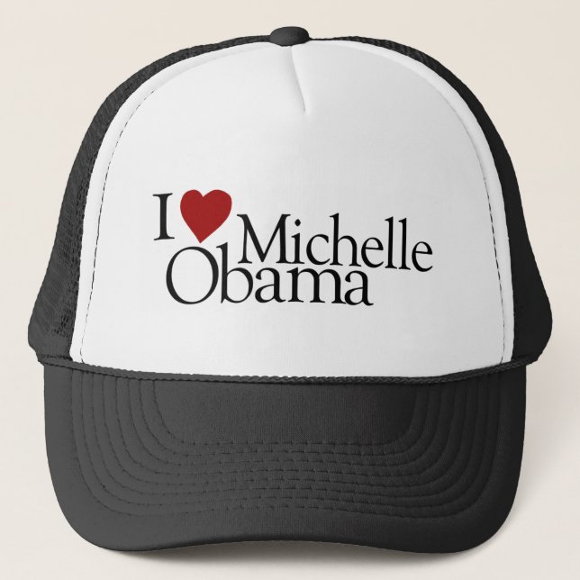 Casquette J'aime Michelle Obama (Devant)