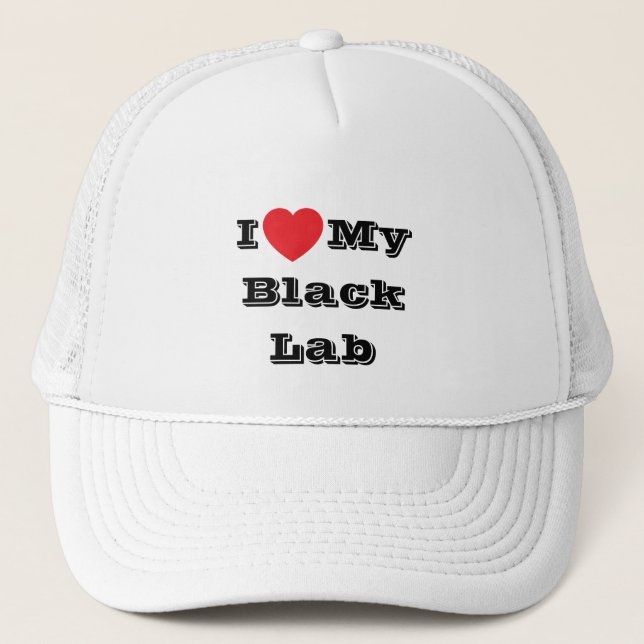 Casquette J'aime mon Black Lab (Devant)