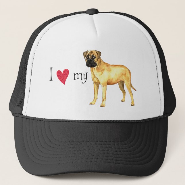 Casquette J'aime mon Bullmastiff (Devant)