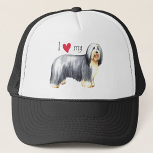 Casquette J'aime mon collie barrée