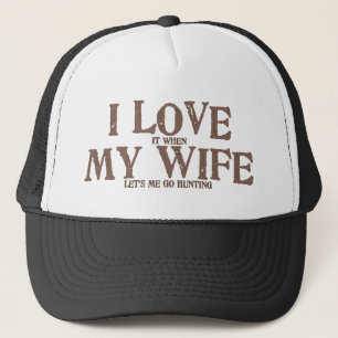 Casquette J'aime mon épouse quand elle me laisse aller à l