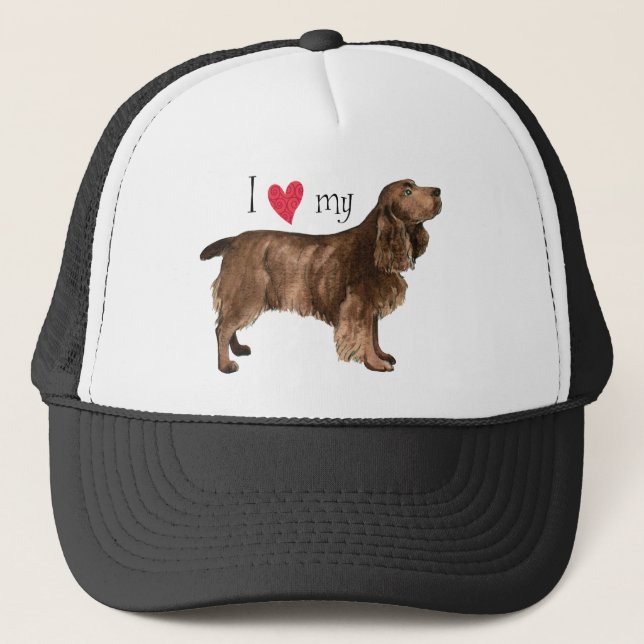 Casquette J'aime mon Field Spaniel (Devant)