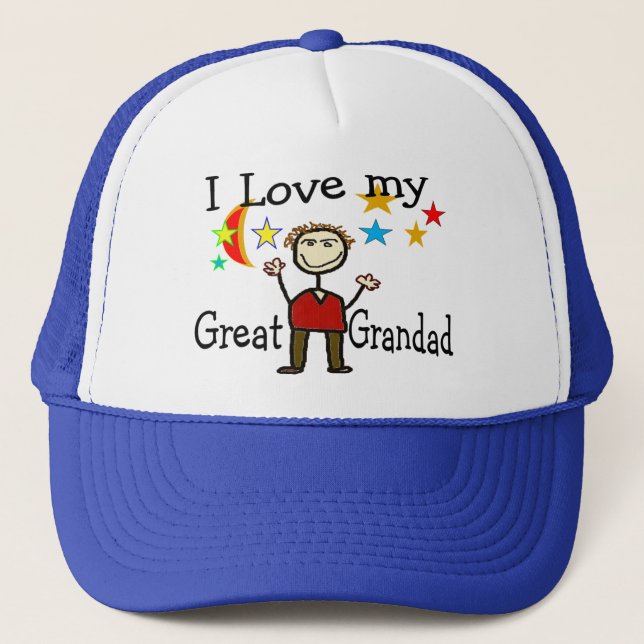 Casquette J'aime mon grand papy (Devant)