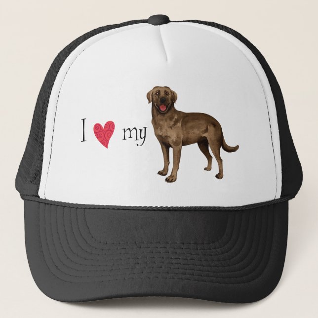 Casquette J'aime mon laboratoire de chocolat (Devant)