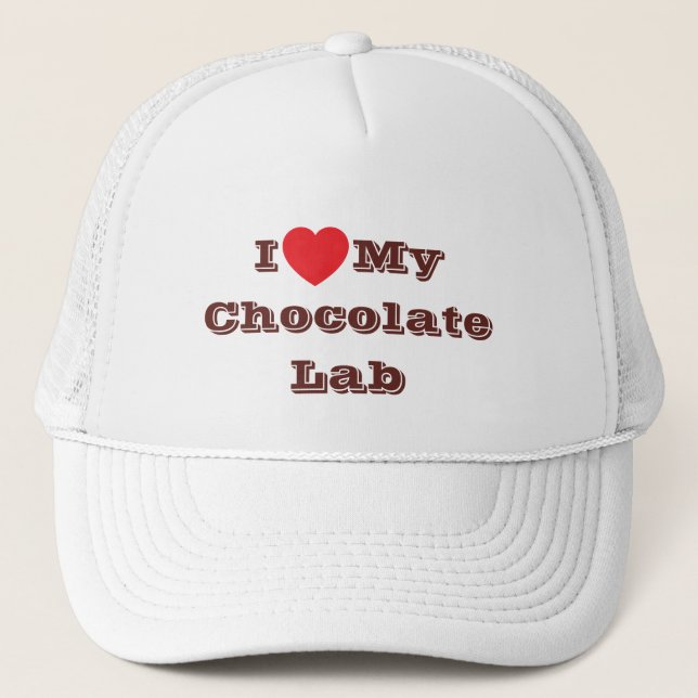 Casquette J'aime mon laboratoire de chocolat (Devant)