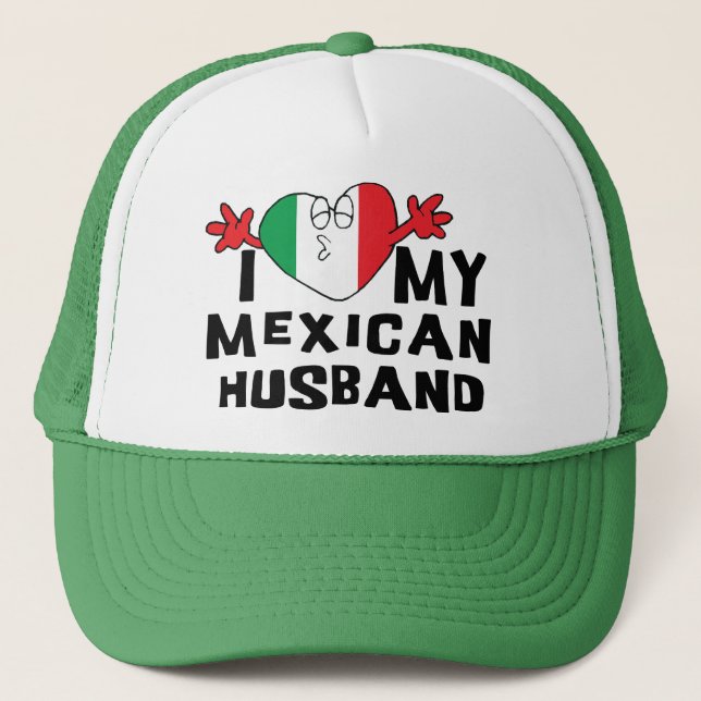 Casquette J'aime mon mari mexicain (Devant)
