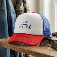 J'aime mon papa design de moustache drôle