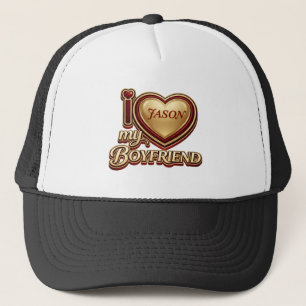 Casquette J'aime mon petit ami sur mesure