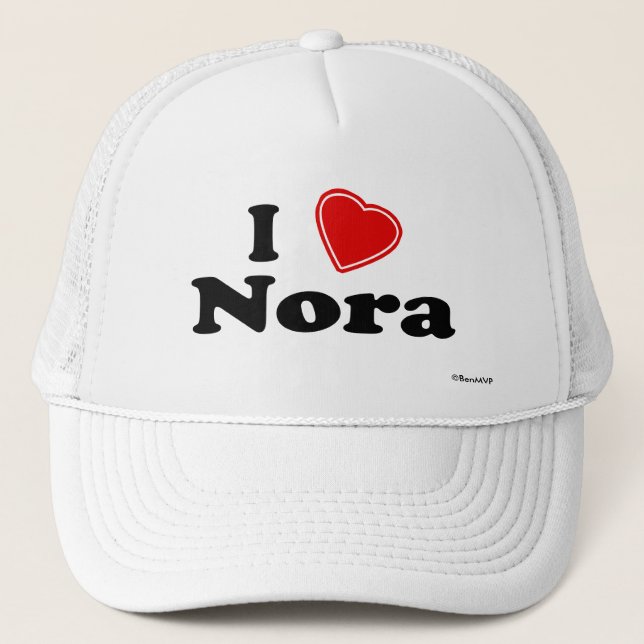 Casquette J'aime Nora (Devant)