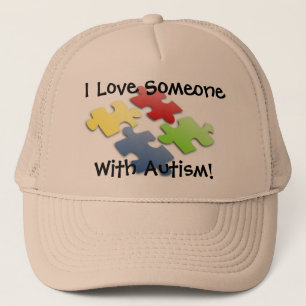 Casquette J'aime quelqu'un avec l'autisme !
