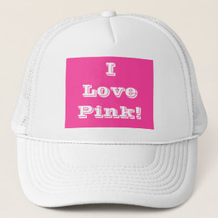 Casquette J'aime rose