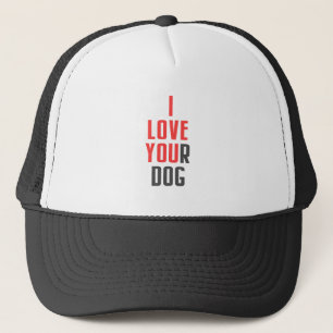 Casquette J'aime ton chien - Message caché drôle Je t'aime 