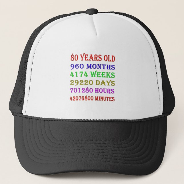 Casquette Jalons du 80e anniversaire (Devant)
