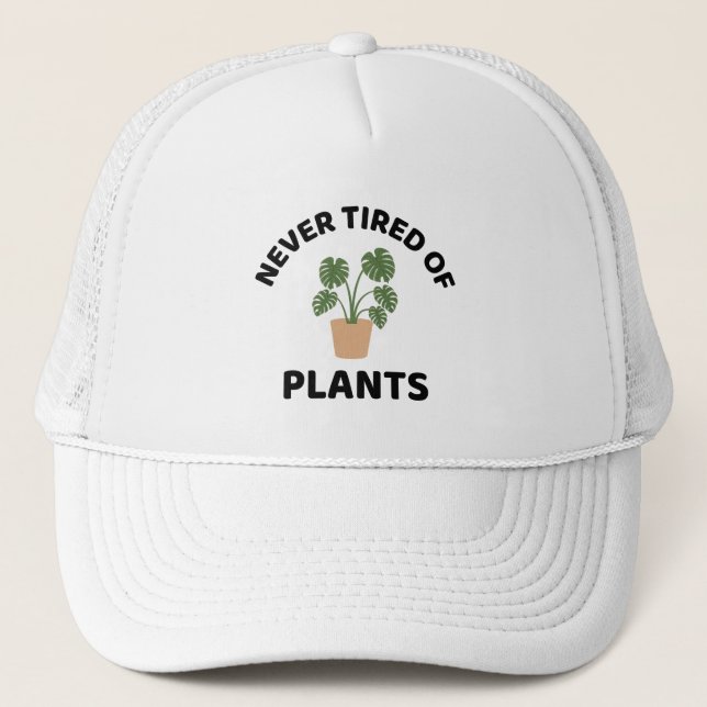 Casquette Jamais fatigué de l'amant plante plante (Devant)