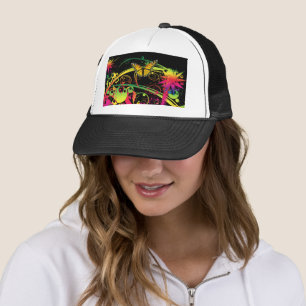 Casquette Jardin magique avec papillons Trucker Chapeau