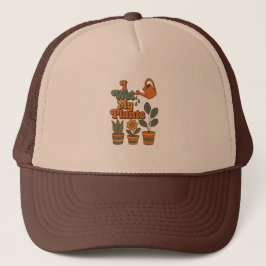 Casquette J'arrose mes plantes – Rayures Rétro 70