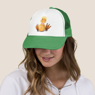 Casquette Jaune Canard Joueur Trucker Chapeau Smile