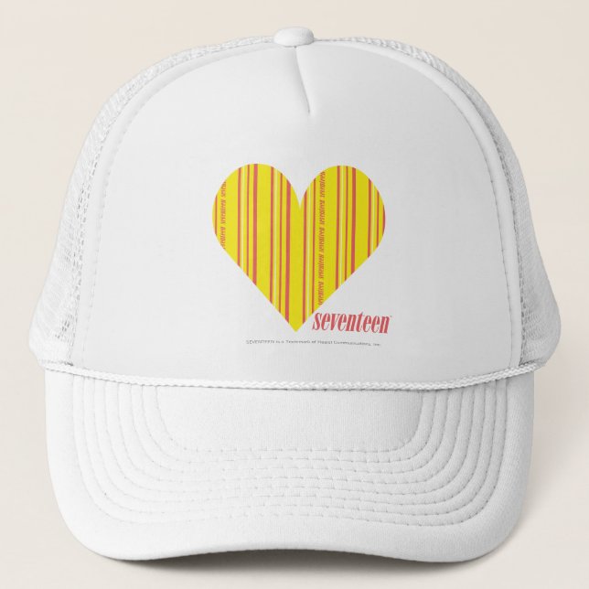 Casquette Jaune mince 3 de rayures (Devant)