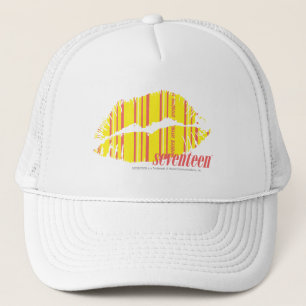 Casquette Jaune mince de rayures