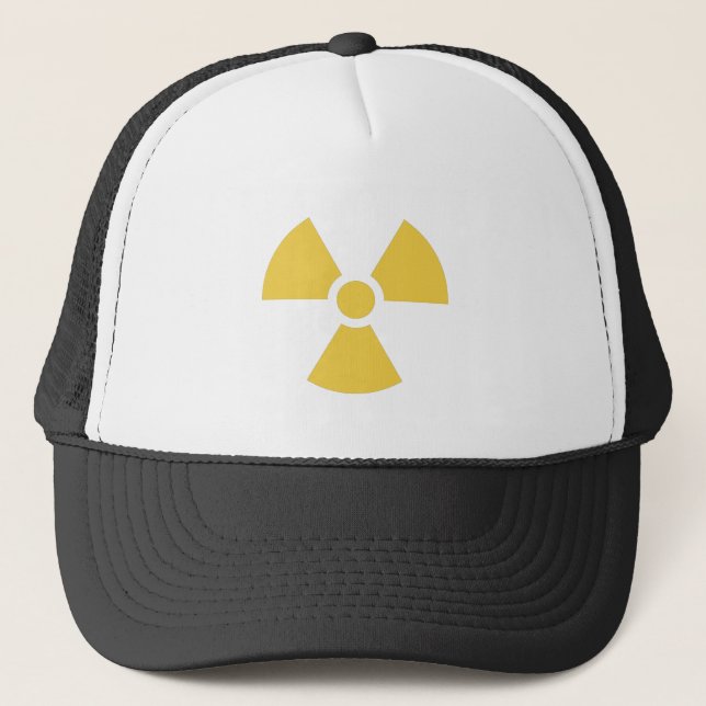 Casquette Jaune nucléaire de symbole (Devant)