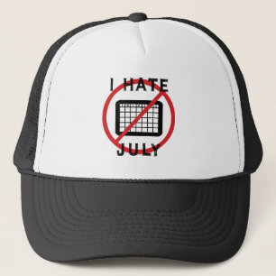 Casquette Je déteste juillet