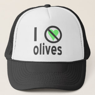 Casquette Je déteste les olives (noires)