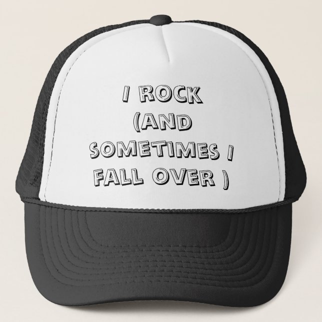 Casquette Je fais du rock & parfois je tombe (Devant)