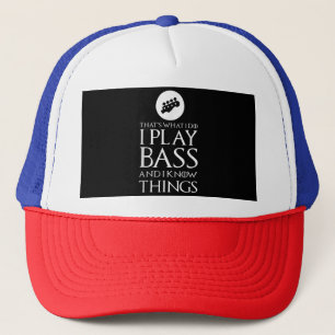 Casquette Je Joue Bass Funny Bass Guitare