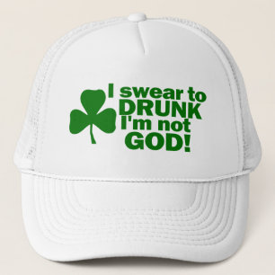 Casquette Je jure à ivre je ne suis pas Dieu !