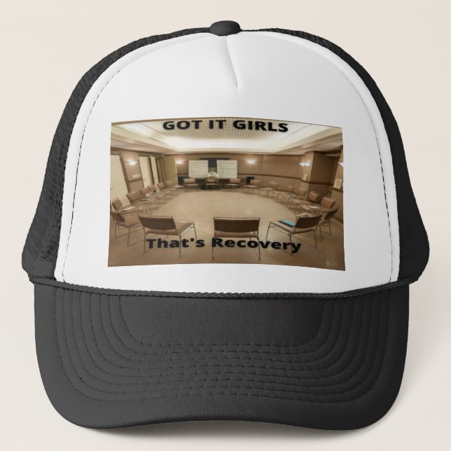 Casquette Je l'ai, les filles, c'est la récupération (Devant)