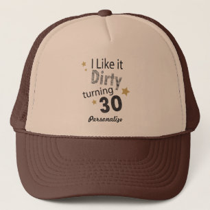 Casquette Je l'aime le 30ème anniversaire de rotation sale