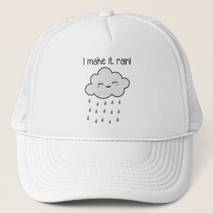 Casquette Je le fais pleuvoir le nuage de tempête mignon