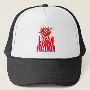 Casquette Je lis Crime Fiction et peu m'importe qui le conna