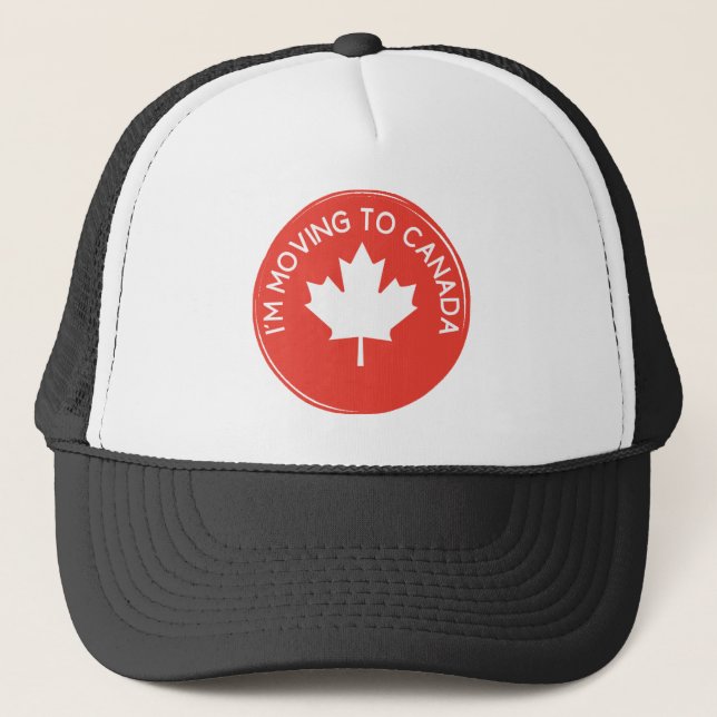 Casquette Je me déplace au Canada en raison du Président (Devant)