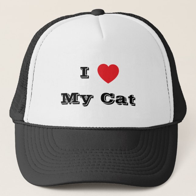 Casquette Je ♥️ mon chat (Devant)