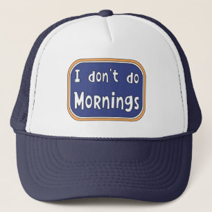 Casquette Je ne fais pas les matins