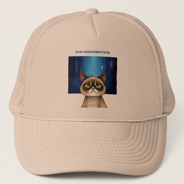 Casquette Je ne suis pas en colère. Je suis déçu (Devant)