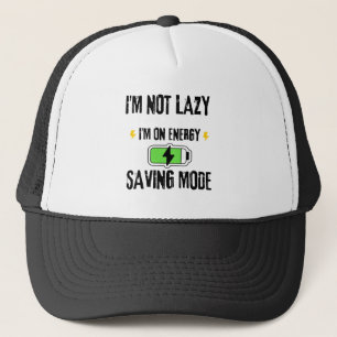 CASQUETTE JE NE SUIS PAS PARASSEUX JE SUIS EN MODE ÉCONOMIE
