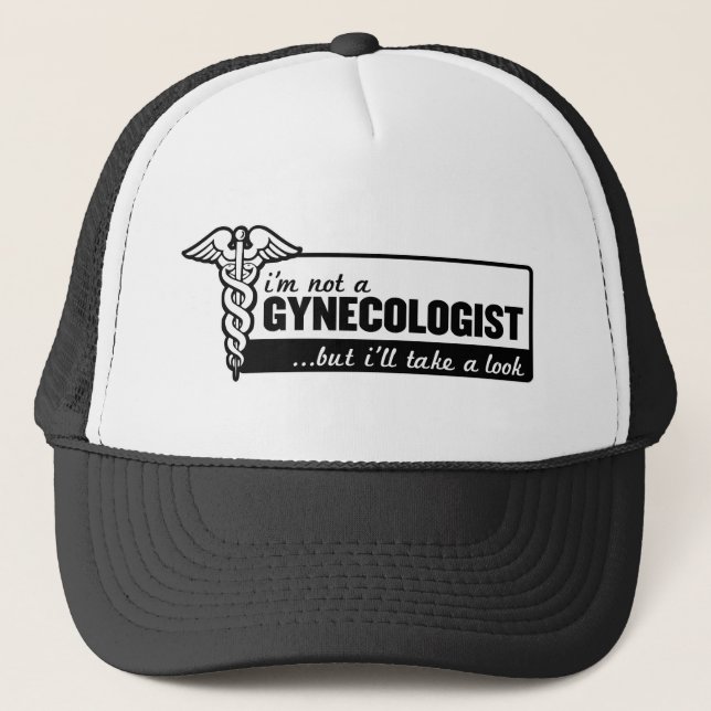 Casquette je ne suis pas un gynécologue mais je jetterai un (Devant)
