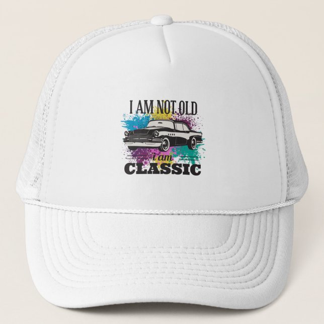 Casquette Je ne suis pas vieux Je suis classique Grungy Colo (Devant)
