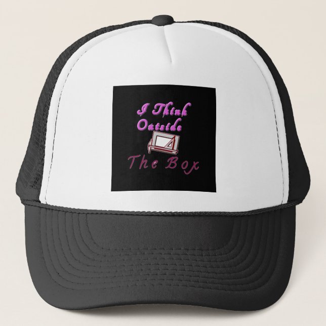 Casquette Je pense à l'extérieur de la boîte ZA. (Devant)