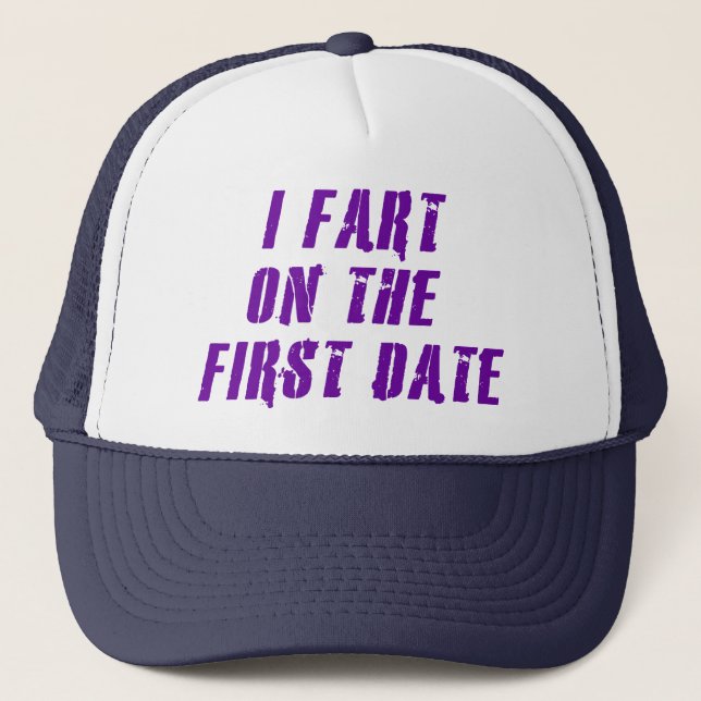 Casquette Je pète la première date (Devant)