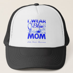 Casquette Je Porte Du Bleu Pour Ma Mère Colon Cancer Sensibi