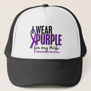 Casquette Je porte le pourpre pour ma fibromyalgie de