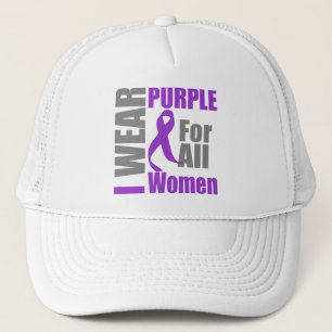 Casquette Je porte le pourpre pour toute la violence familia